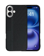 Carbon Fiber Texture Anti-Fall Protective Case for iPhone 16 Plus