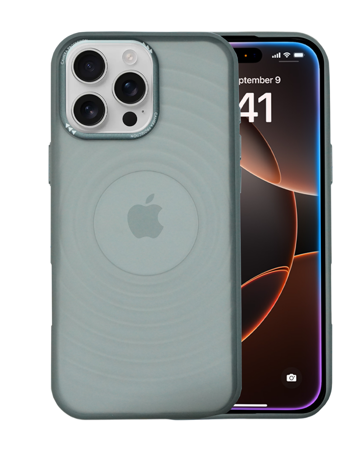 Stylish Durability Acrylic Corrugated Lines Skin Feel Case For iPhone 16 Pro Max
