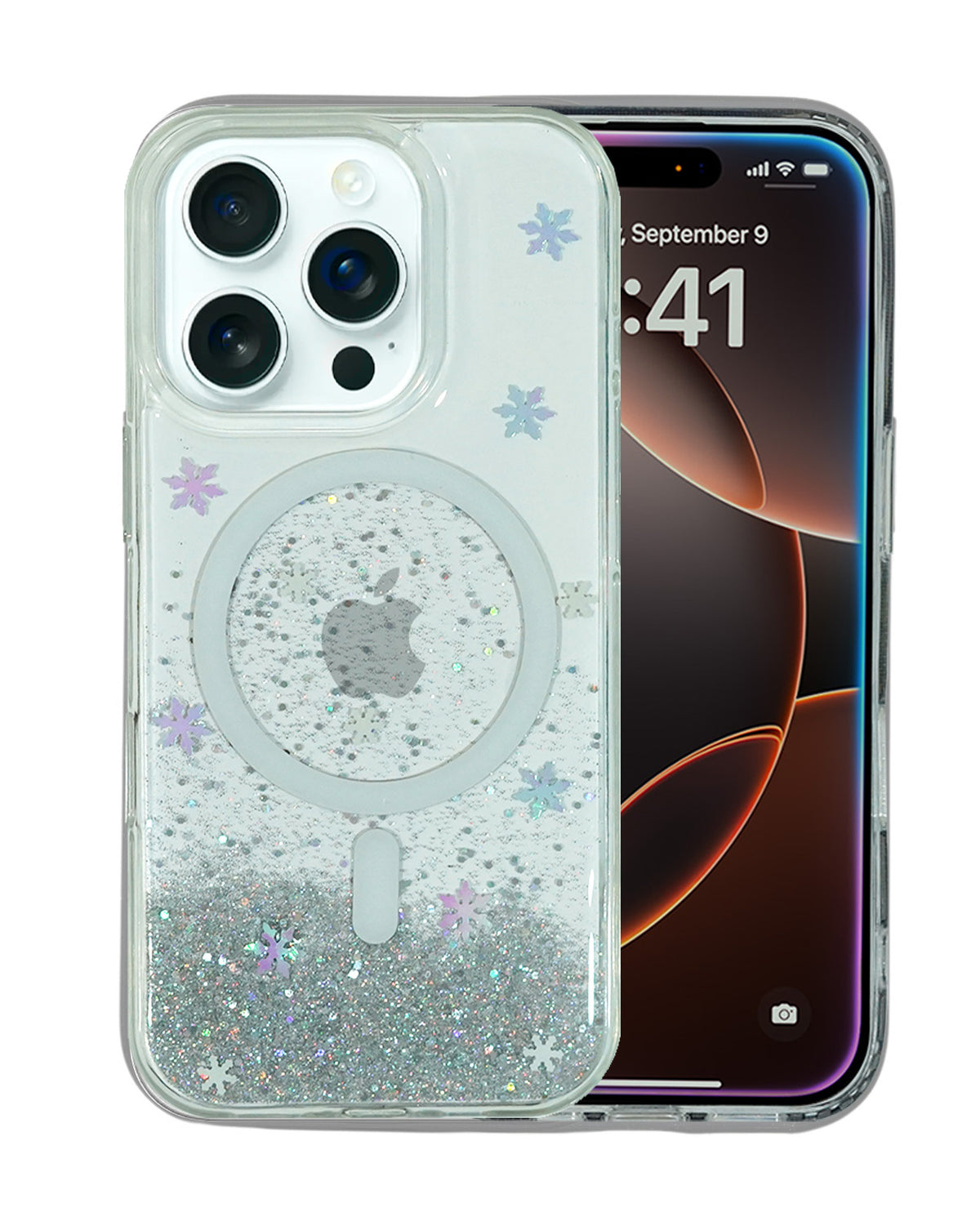 Gradient Glitter Sparkling MagSafe Compatible Protective Case for iPhone 16 Pro Max