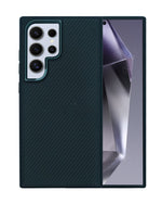 Stylish Matte Finish Carbon Fiber Kevlar Case for Samsung Galaxy S24 Ultra