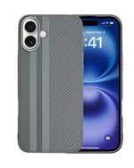 Carbon Fiber Texture Anti-Fall Protective Case for iPhone 16 Plus
