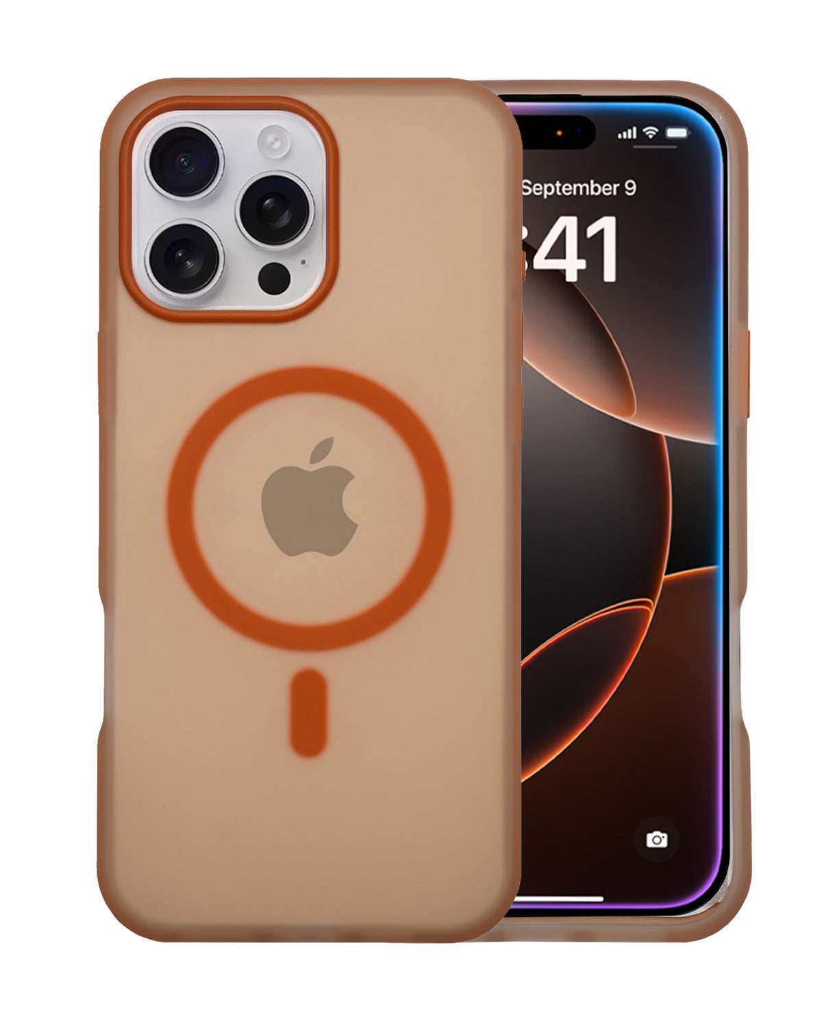 Frosted Translucent MagSafe Silicone Case for iPhone 16 Pro Max