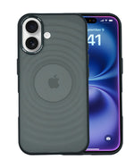 Stylish Durability Acrylic Corrugated Lines Skin Feel Case For iPhone 16