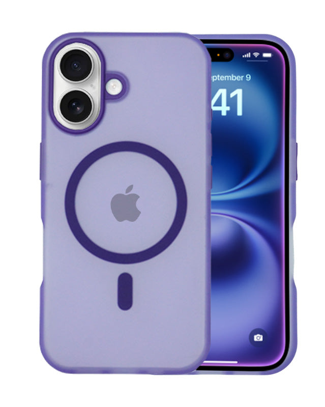 Frosted Translucent MagSafe Silicone Case for iPhone 16 Plus