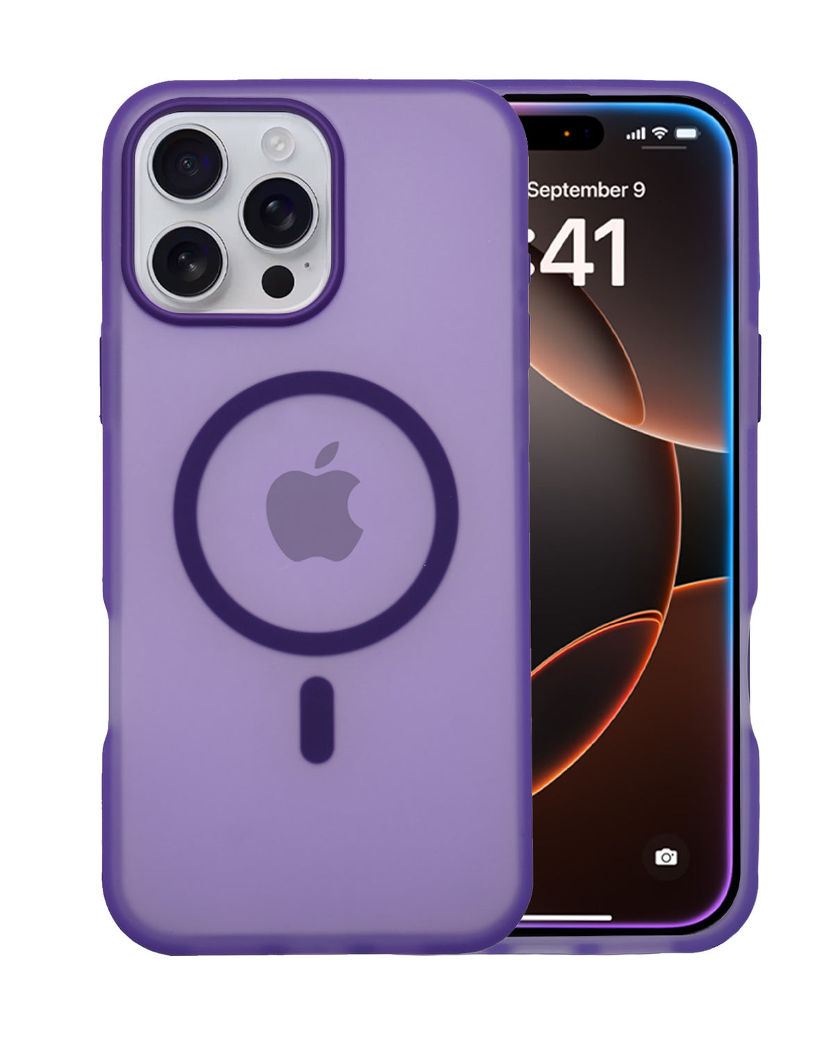 Frosted Translucent MagSafe Silicone Case for iPhone 16 Pro Max