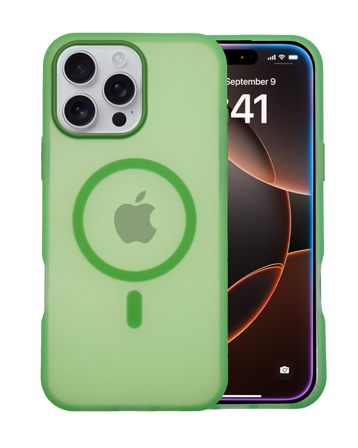 Frosted Translucent MagSafe Silicone Case for iPhone 16 Pro Max