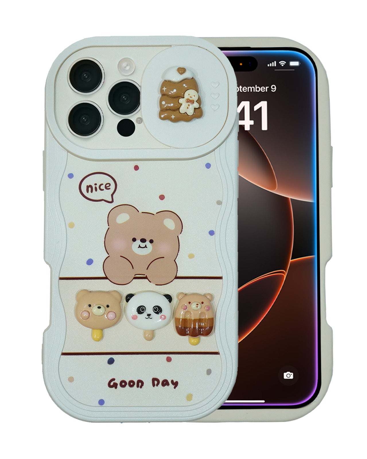 Adorable Stylish Perfect for Girls Fancy Cute Case for iPhone 16 Pro
