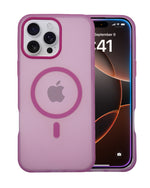 Frosted Translucent MagSafe Silicone Case for iPhone 16 Pro Max