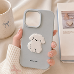 3D Puffy Puppy Matte Case