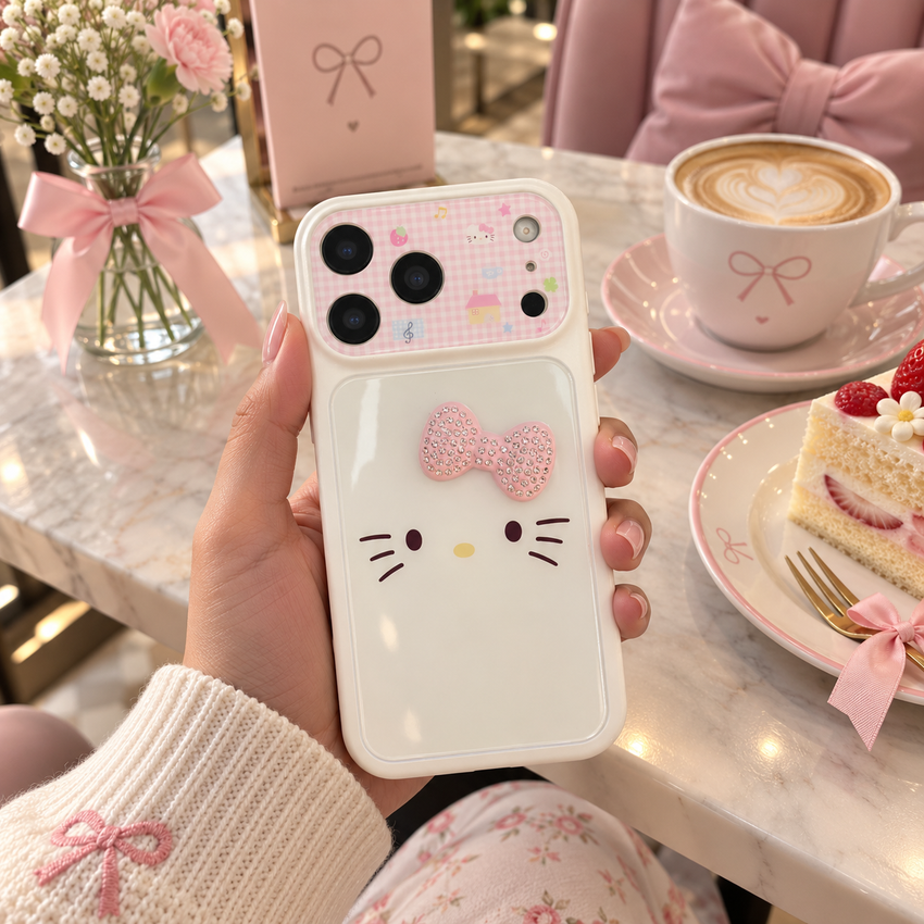 Crystal Bow Kitty Cover