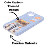 Hard Printed iPhone Case With Stand Back Cover For iPhone 13 / 14