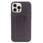 Smooth Leather Case With Card Holder Back Cover For iPhone 13 Pro Max