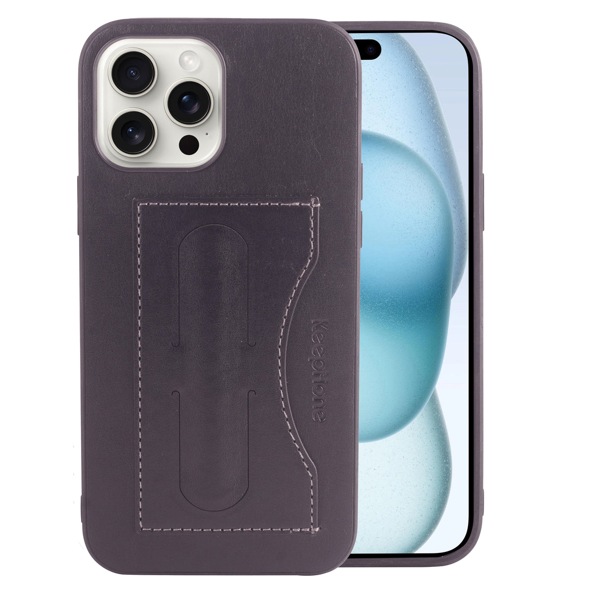 Smooth Leather Case With Card Holder Back Cover For iPhone 13 Pro Max