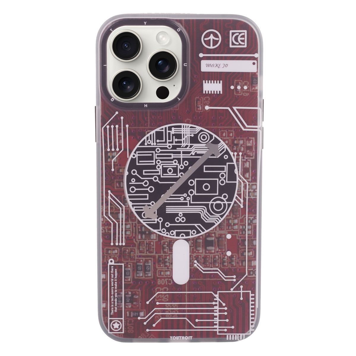 Futuristic Circuit Magsafe Wireless Cover For iPhone 13 Pro Max