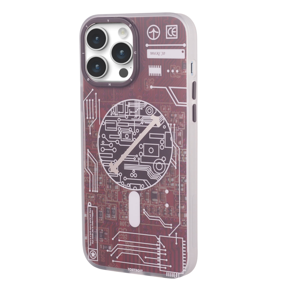 Futuristic Circuit Magsafe Wireless Cover For iPhone 13 Pro Max