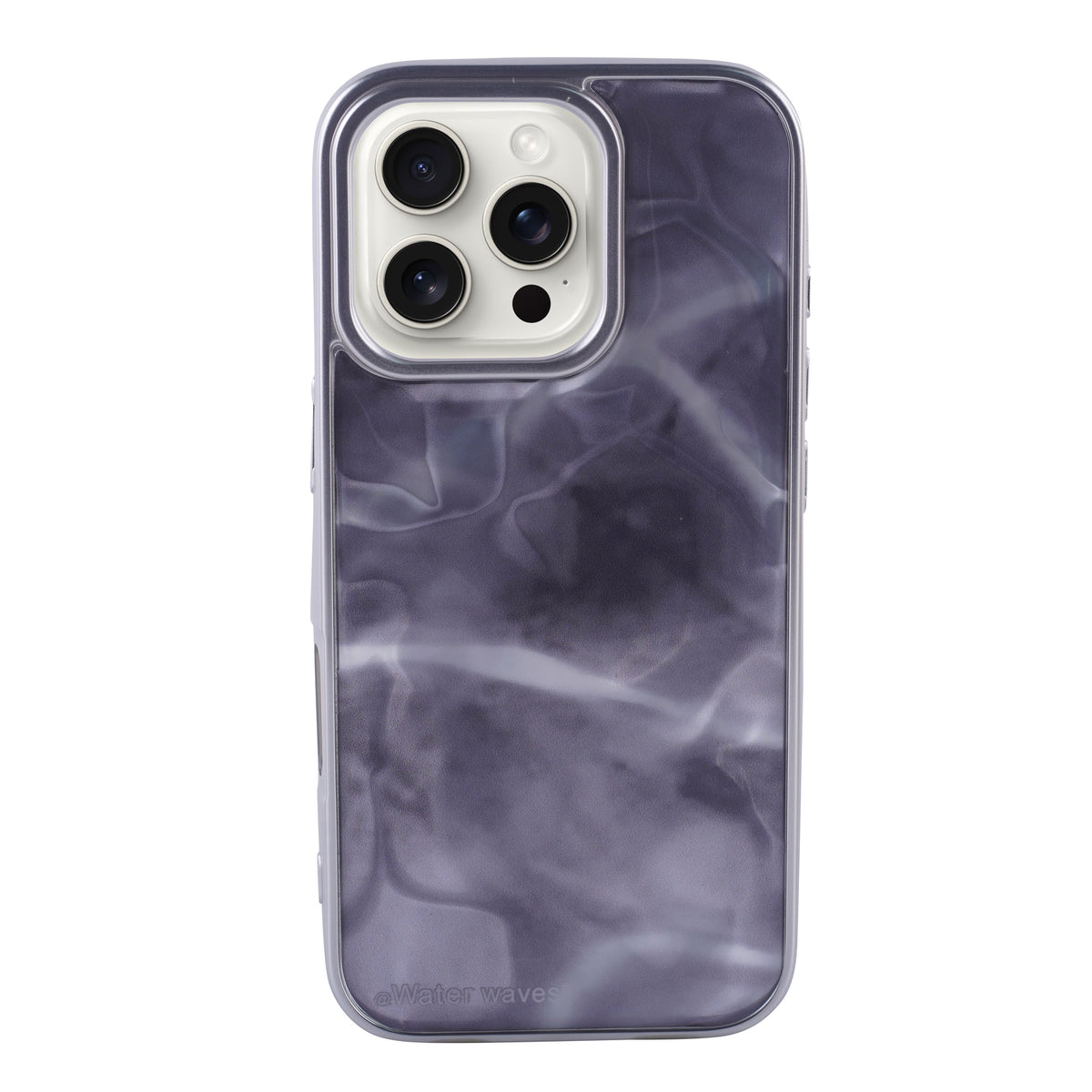 Deep Sea Grey Marble Bold & Protective Design iPhone 16 Pro Case