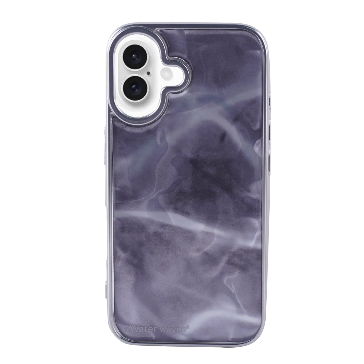 Deep Sea Grey Marble Bold & Protective Design iPhone 16 Plus Case