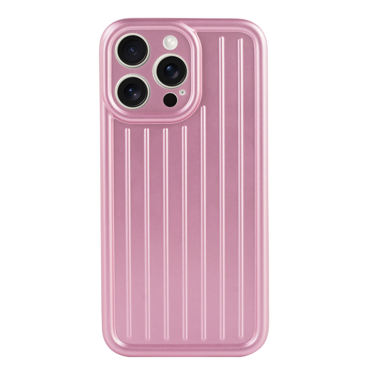 Corrugated Lines Pattern Matte Plating Cover For iPhone 14 Pro Max