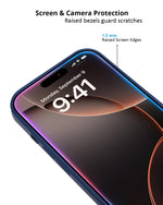 Stylish Durability Acrylic Corrugated Lines Skin Feel Case For iPhone 16 Pro Max