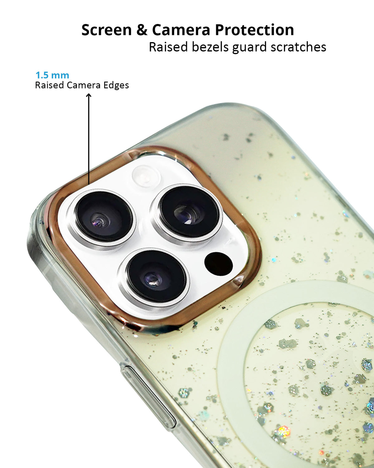 Gradient Glitter Sparkling MagSafe Compatible Protective Case for iPhone 16 Pro Max