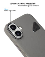Premium Leather Heat Dissipation Protective Case for iPhone 16 Plus