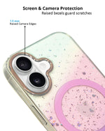 Gradient Glitter Sparkling MagSafe Compatible Protective Case for iPhone 16 Plus