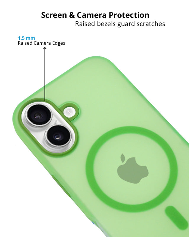 Frosted Translucent MagSafe Silicone Case for iPhone 16 Plus