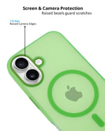 Frosted Translucent MagSafe Silicone Case for iPhone 16 Plus