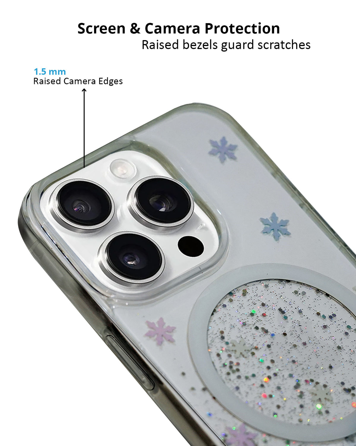 Gradient Glitter Sparkling MagSafe Compatible Protective Case for iPhone 16 Pro Max