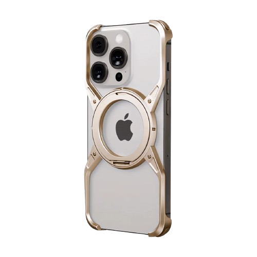 Metal X-Frame MagSafe Magnetic Rotating Ring Holder Case