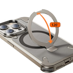 Heavy-Duty Metal Screw Armor Rotating Magnetic Ring Stand Case for Your iPhone