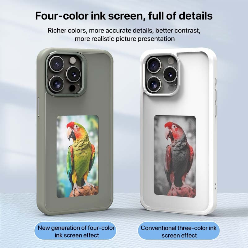 NFC Ink Screen Photo Change Case Protective Case for iPhone