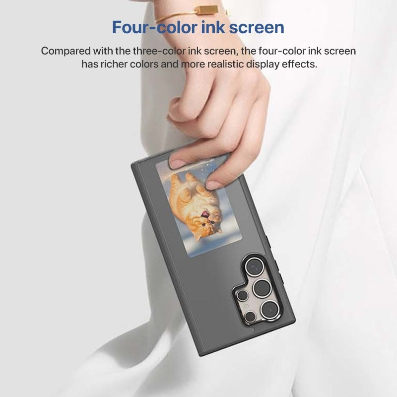 NFC Ink Screen Photo Change Case Protective Case for iPhone