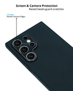Soft Luxury Leather Case for Samsung S24 Ultra - Premium Back Cover with Slim Design and Precise Fit