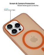 Frosted Translucent MagSafe Silicone Case for iPhone 16 Pro Max