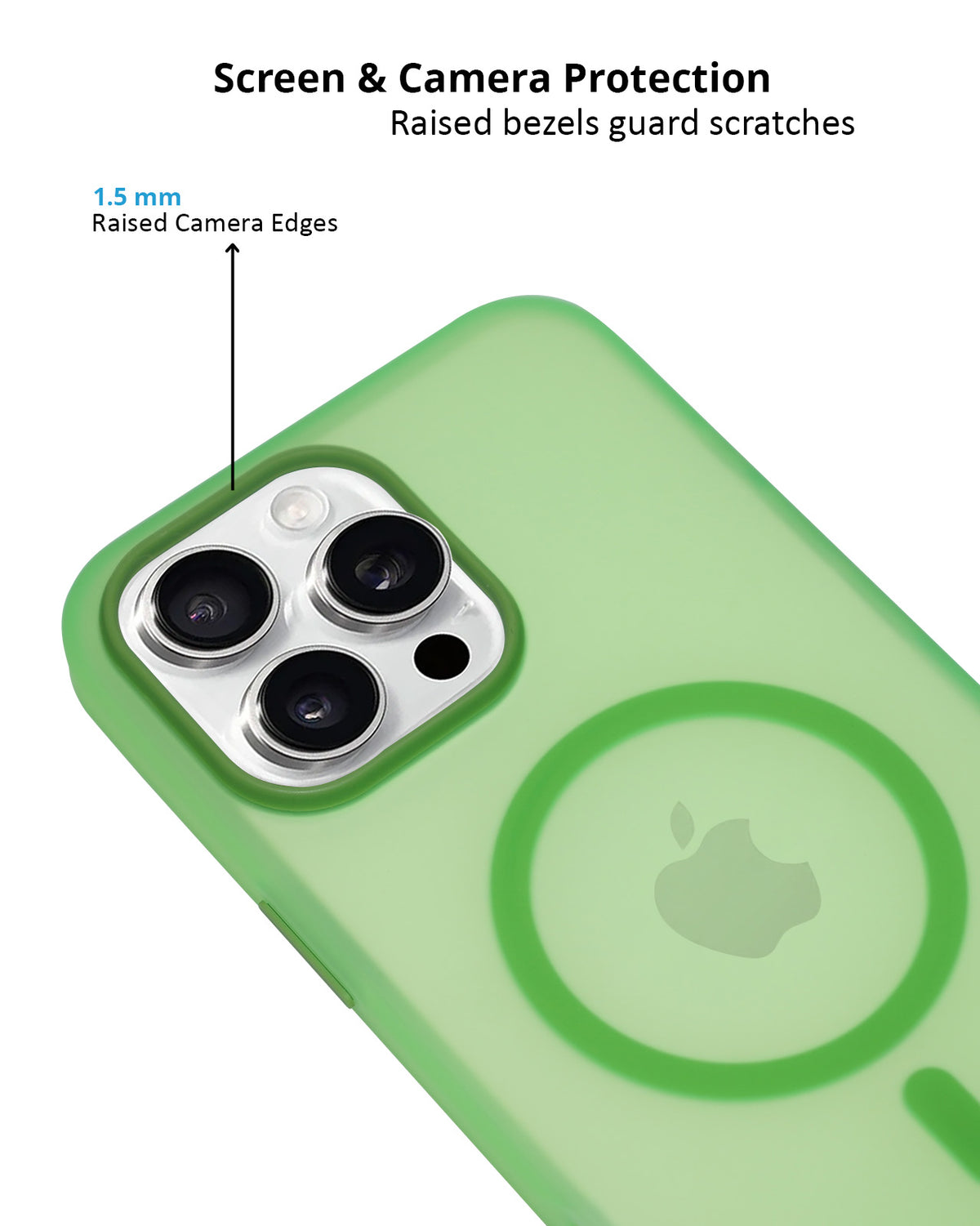 Frosted Translucent MagSafe Silicone Case for iPhone 16 Pro Max