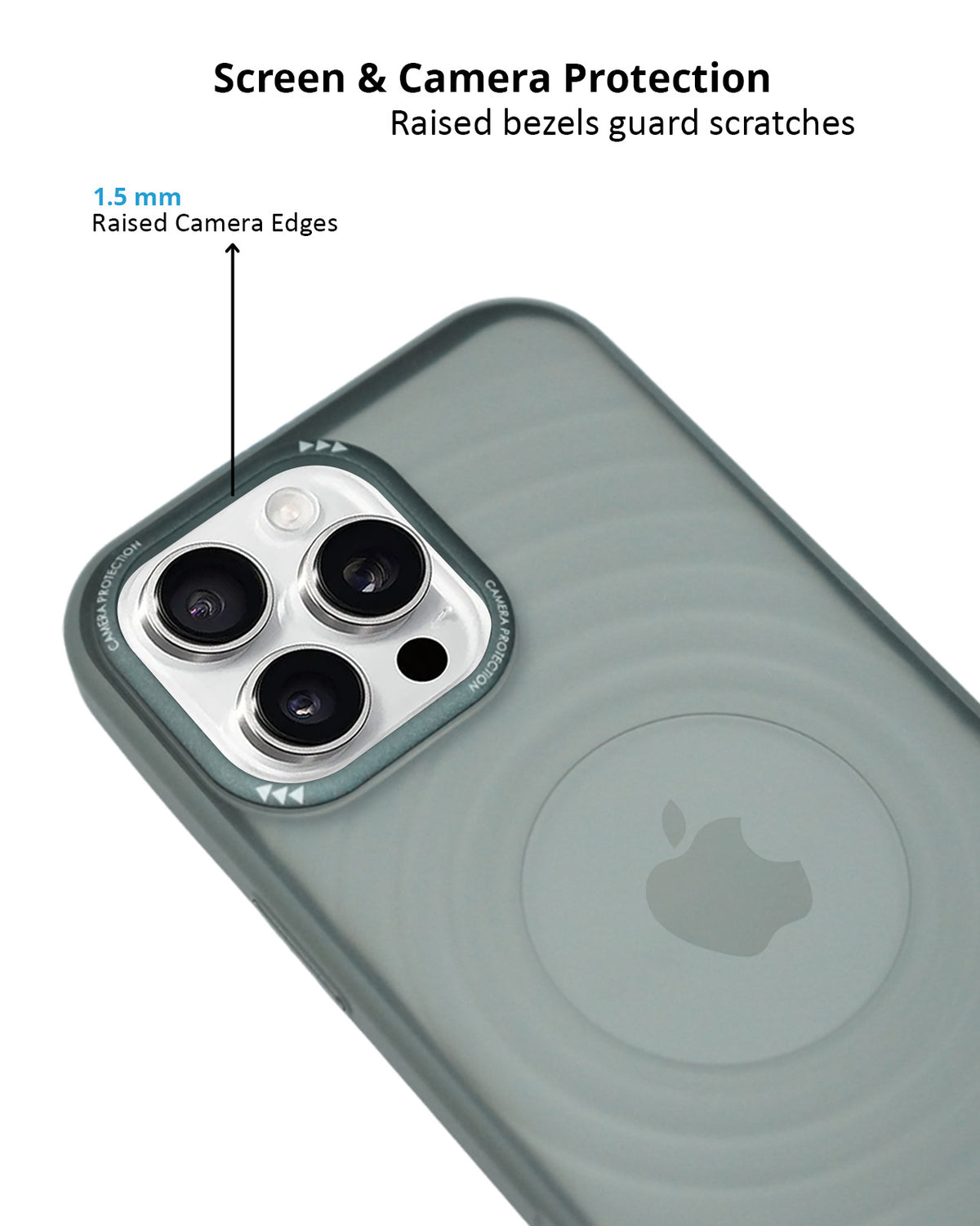 Stylish Durability Acrylic Corrugated Lines Skin Feel Case For iPhone 16 Pro Max