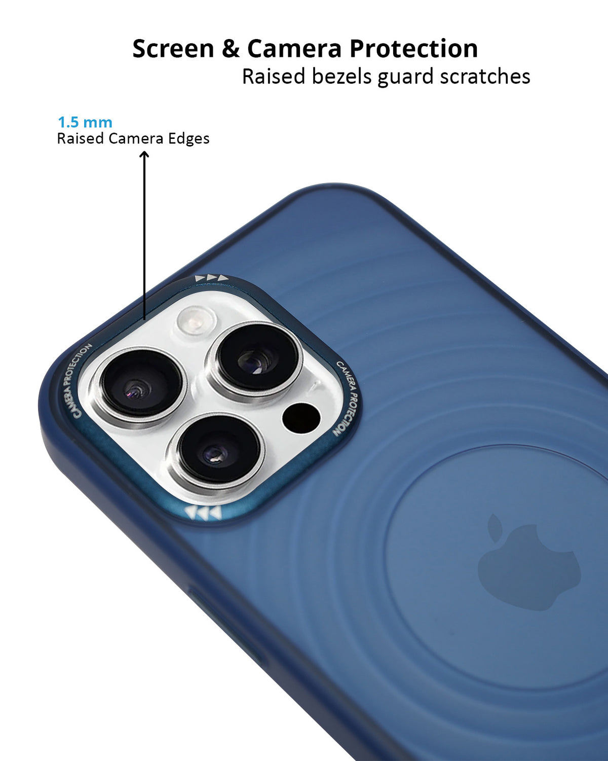 Stylish Durability Acrylic Corrugated Lines Skin Feel Case For iPhone 16 Pro Max