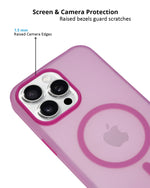 Frosted Translucent MagSafe Silicone Case for iPhone 16 Pro Max