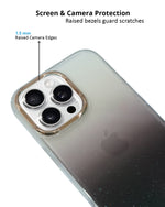 Transparent Gradual Change Glitter Color Arts & Crac Glitter Case for iPhone 16 Pro