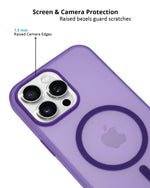 Frosted Translucent MagSafe Silicone Case for iPhone 16 Pro Max