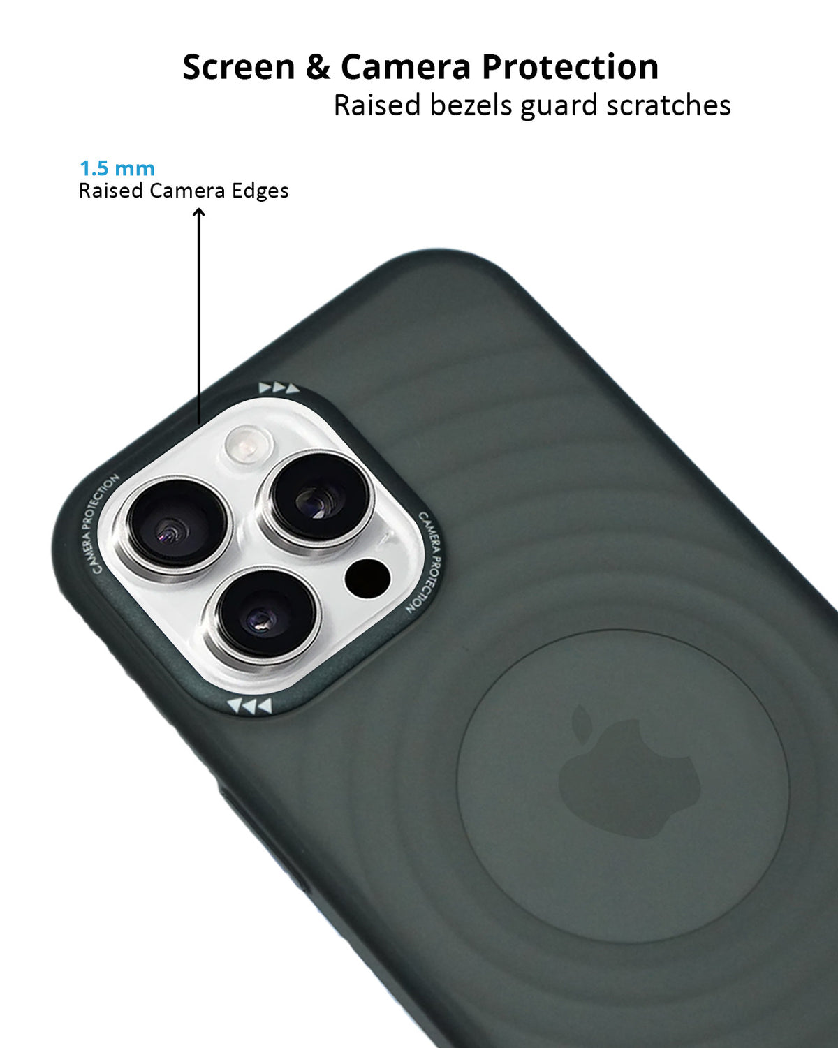 Stylish Durability Acrylic Corrugated Lines Skin Feel Case For iPhone 16 Pro Max