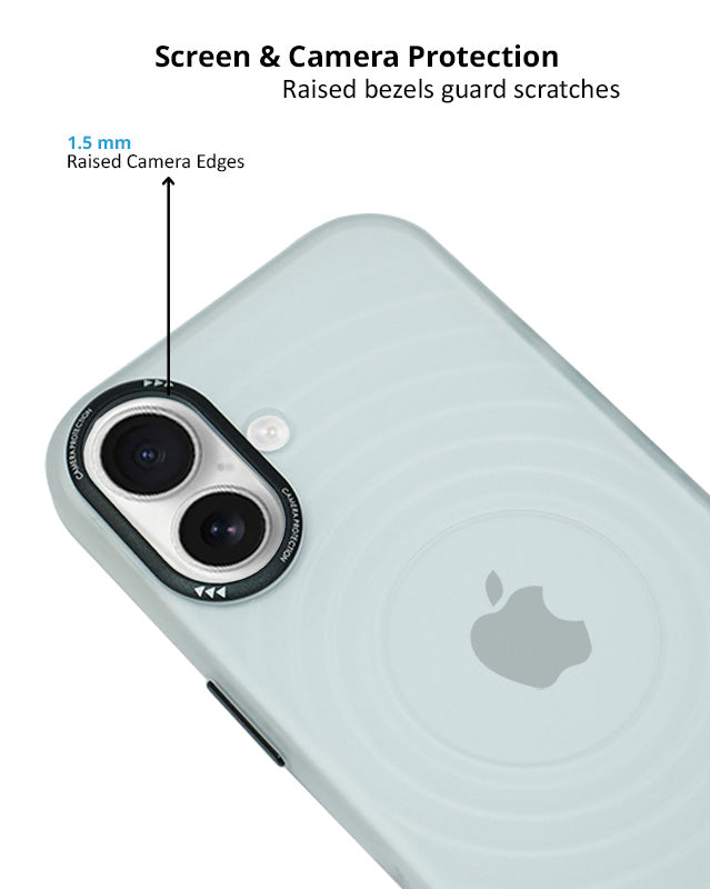 Stylish Durability Acrylic Corrugated Lines Skin Feel Case For iPhone 16