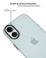 Stylish Durability Acrylic Corrugated Lines Skin Feel Case For iPhone 16