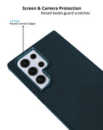 Stylish Matte Finish Carbon Fiber Kevlar Case for Samsung Galaxy S24 Ultra