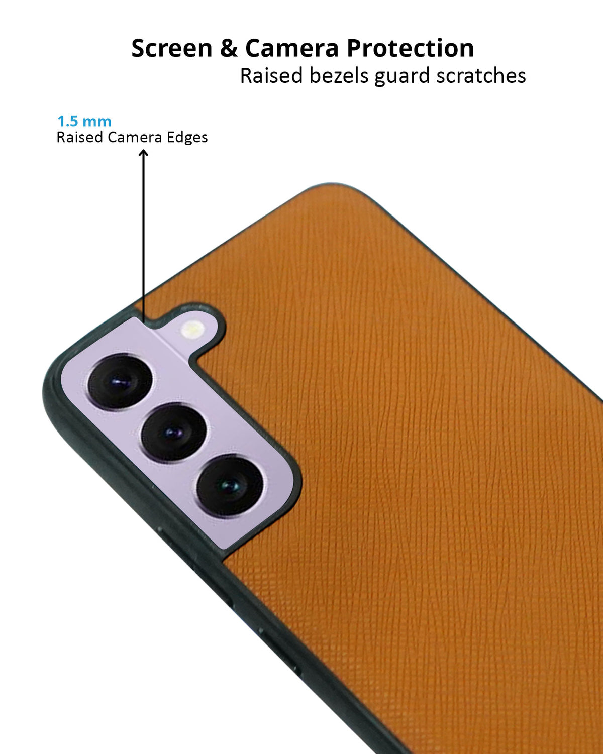 Premium Vintage Leather-Look Elegant Protection Case for Samsung S22