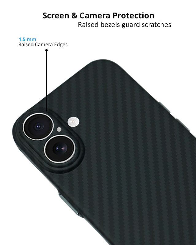Ultra Thin Carbon Fiber Lightweight Durable MagSafe Case for iPhone 16