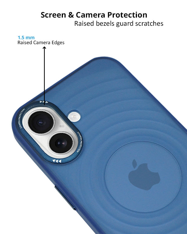 Stylish Durability Acrylic Corrugated Lines Skin Feel Case For iPhone 16
