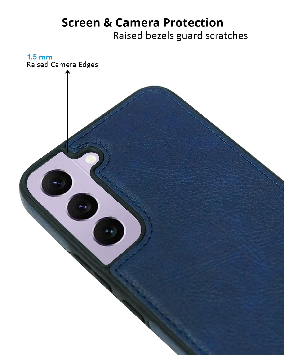 Premium Vintage Leather-Look Elegant Protection Case for Samsung S22