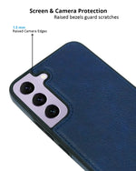 Premium Vintage Leather-Look Elegant Protection Case for Samsung S22